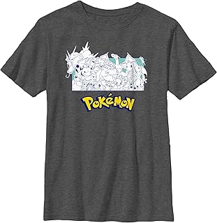 Kids' Pokemon Pkmn Classic Boys Short Sleeve Tee Shirt