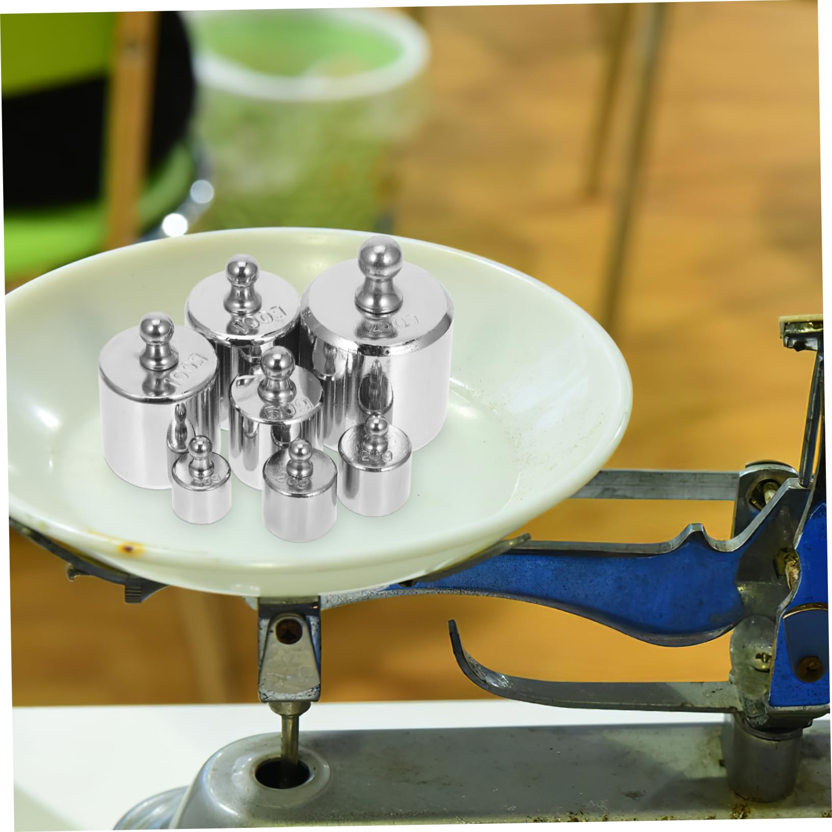 Juego de pesas Báscula de cocina Pinzas de precisión Báscula de laboratorio Pesa de calibración con estuche Kit de pesas de calibración Báscula para joyería Pesas científicas educativas Uso educativ