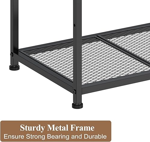 Miniatura 11 de Soporte de TV de esquina pequeño de piso de 23 a 50 pulgadas con estantes de almacenamiento para sala de estar y dormitorio, soportes de televisión