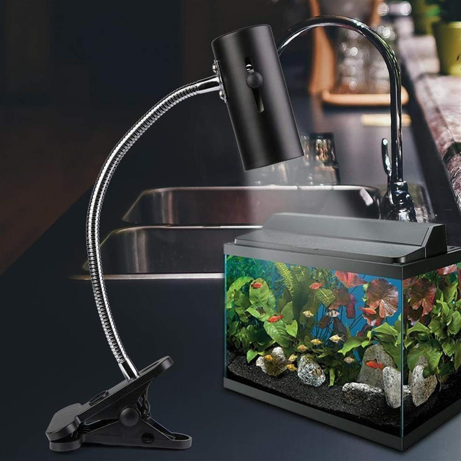 Riscaldatore per animali domestici UVA + UVB Kit 3.0 Reptile Lampada con Clip-on in ceramica titolare della tartaruga della luce UV Basking riscaldamento della lampada Set tartarughe Lizard Lighting
