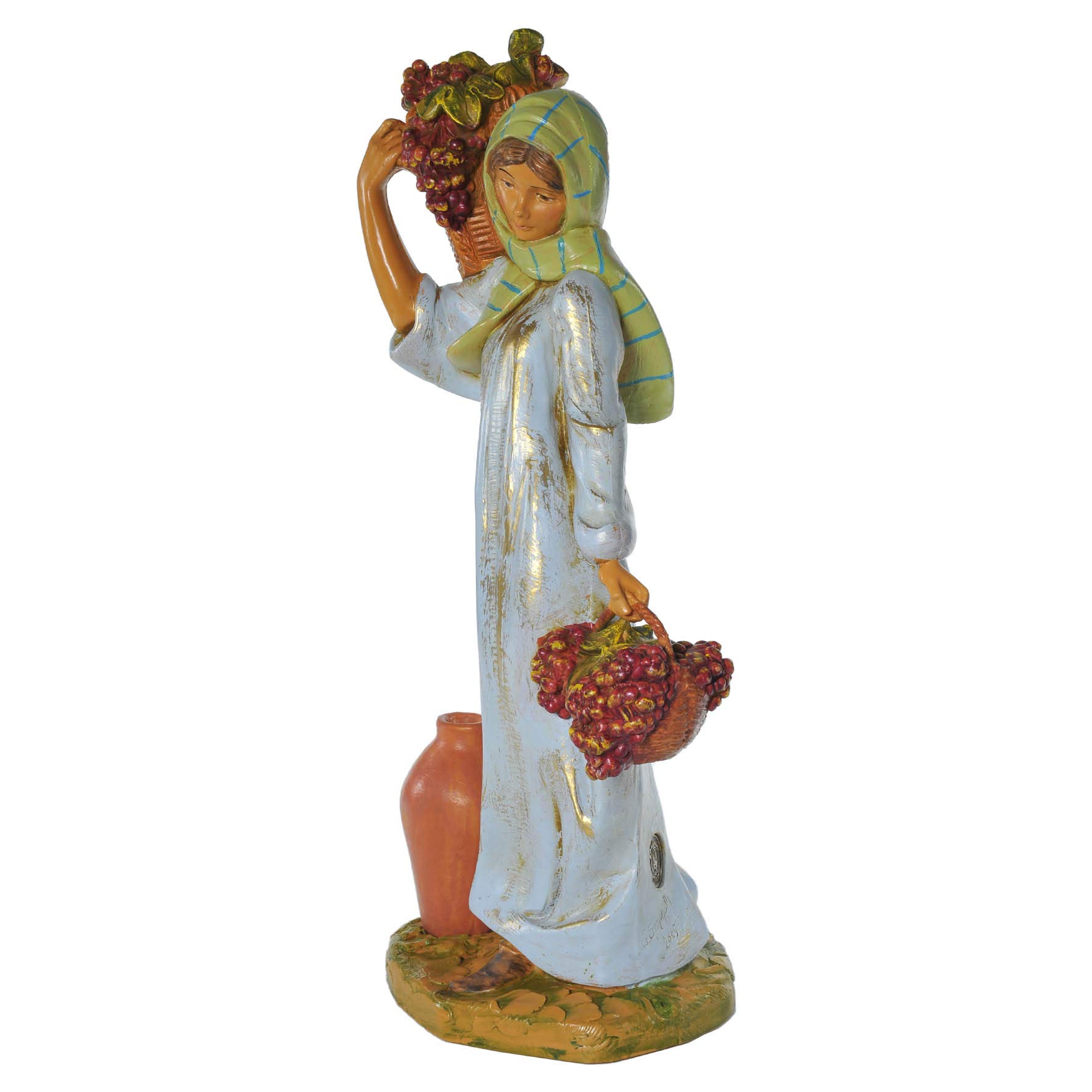 FONTANINI PASTORELLA VETRAIA 12CM STATUINA IN RESINA PER PRESEPE F-20 Decorazion