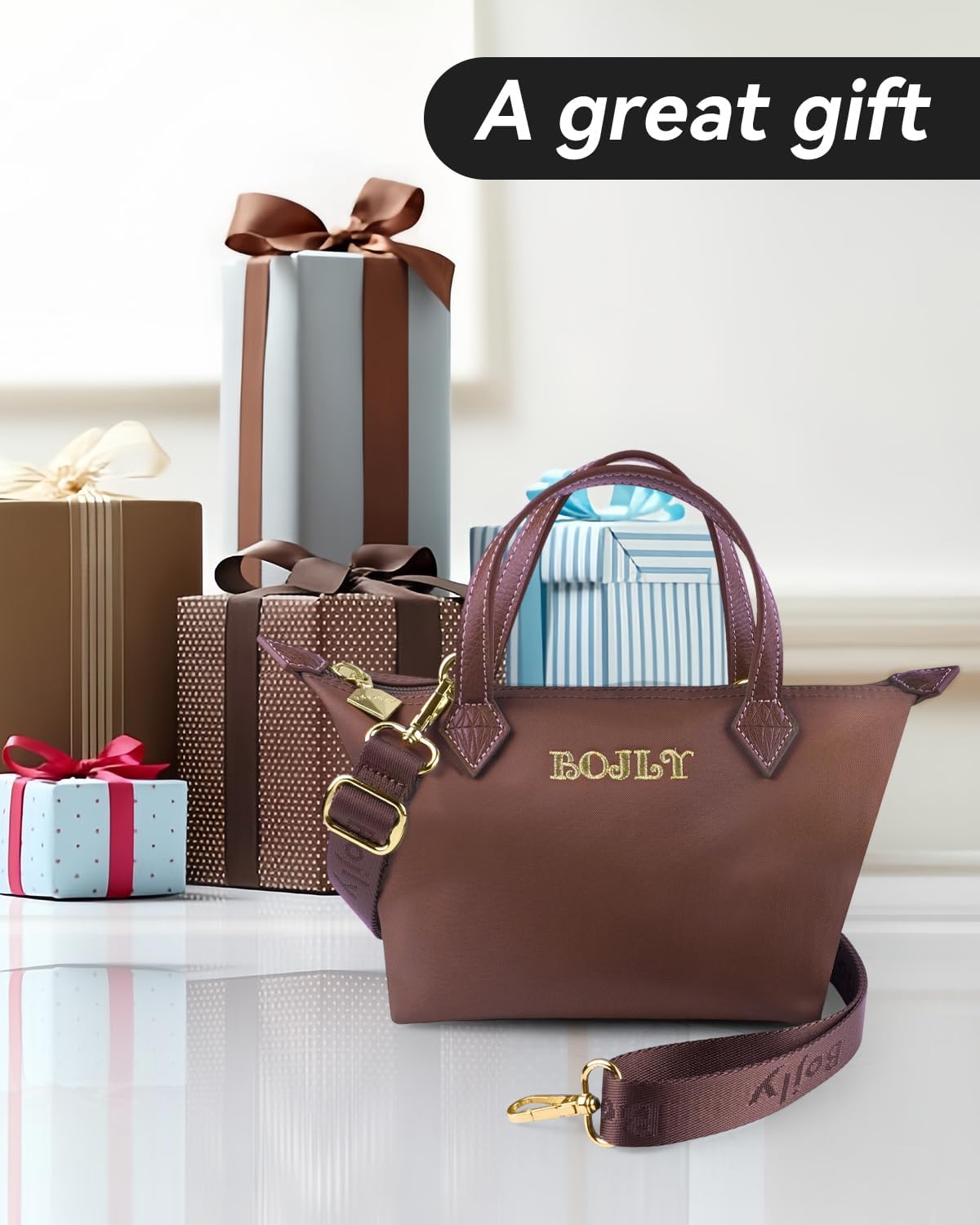 Tote Bag for Women, Waterproof Multifunctional Mini Handbag, Lightweight Simple Crossbody Bag Shoulder Bag Small Purse - Image 6