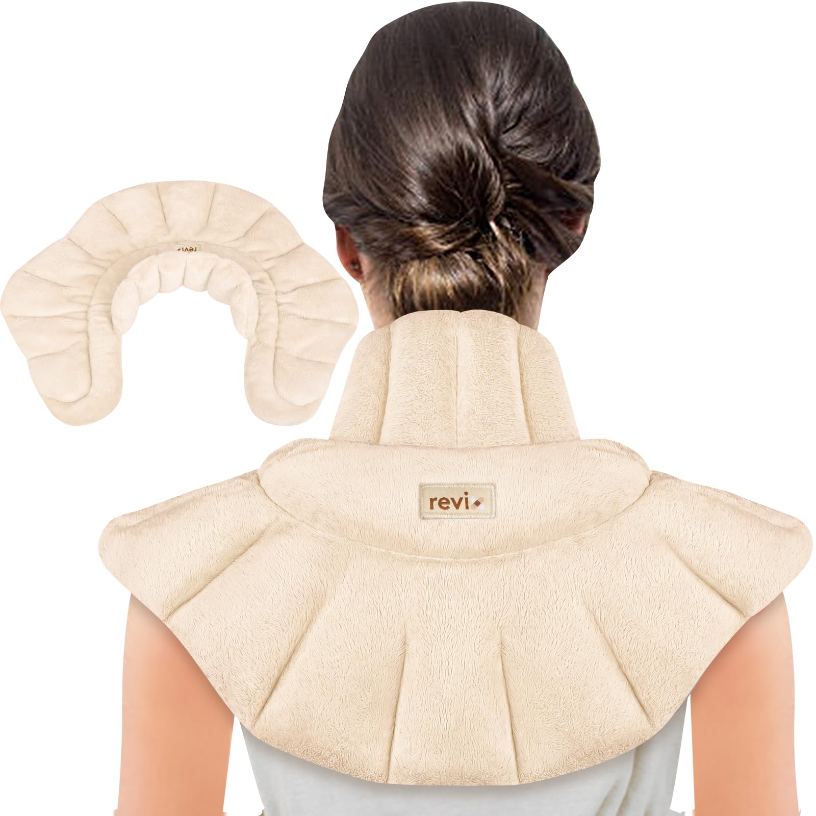 Photo 1 of REVIX Microwave Heating Pad for Neck & Shoulders - Beige