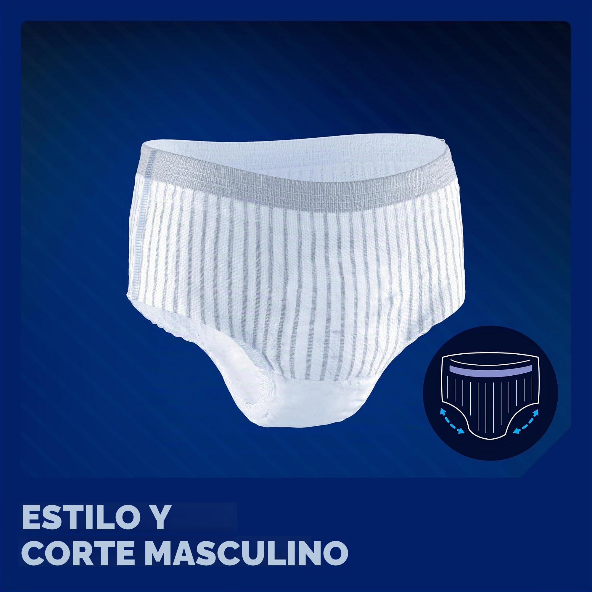 Tena paquete de calzoncillos para pérdida urinaria, hombre, talla L - paquete de 40 | Para fugas de orina pesadas, 40 pares de bragas de incontinencia para hombre, estilo masculino y discreto