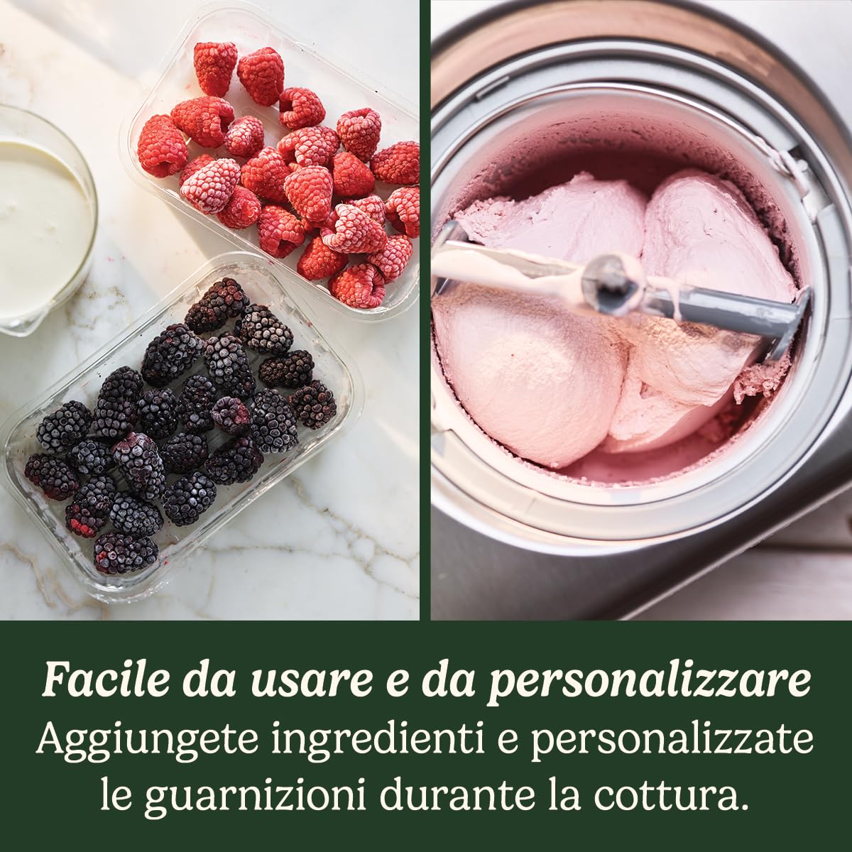 Cuisinart ICE100E Gelatiera con Compressore Integrato, Capacità 1,5 litri, auto-refrigerante, 2 Palette Incluse, Funzione Mantieni Freddo, Ideale per Gelati Sorbetti e Frozen Yogurt