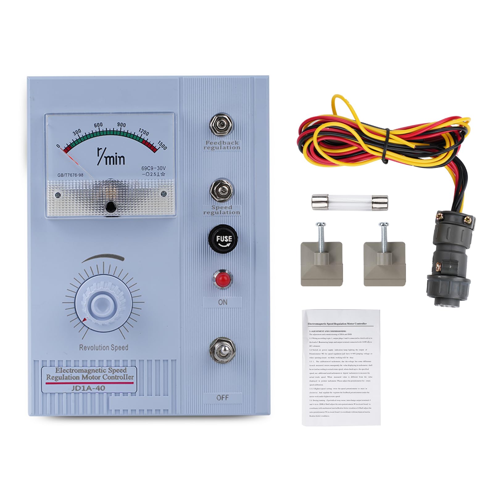Regolatore di velocità del motore, Regolatore Regolabile Elettromagnetico con Controllo Della Velocità Variabile per il Controllo del Motore Dell'attrezzatura Industriale AC 220V 15-45KW
