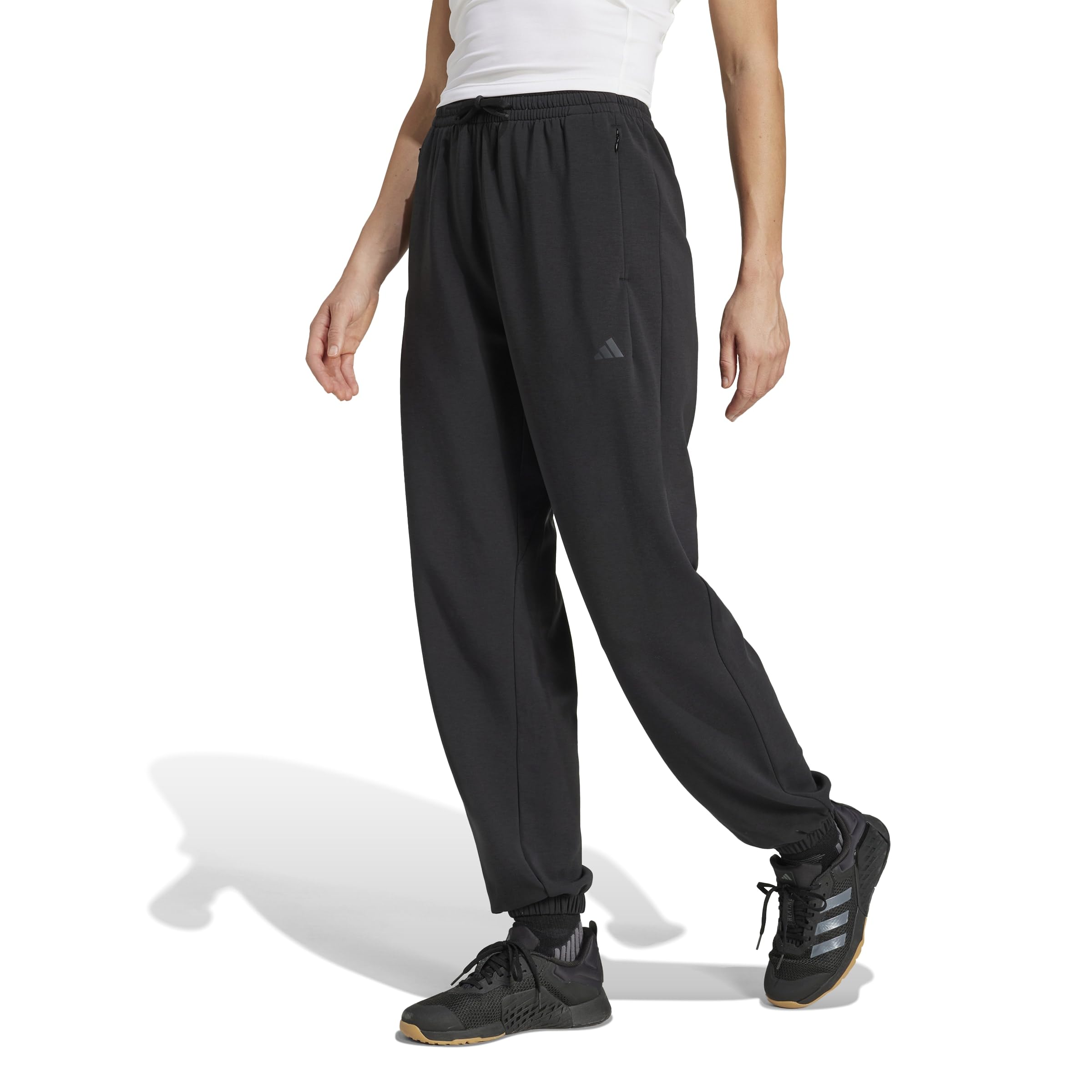 adidas Damen D4T Workout Warm Up Pants, Black, XS – Ansicht 3