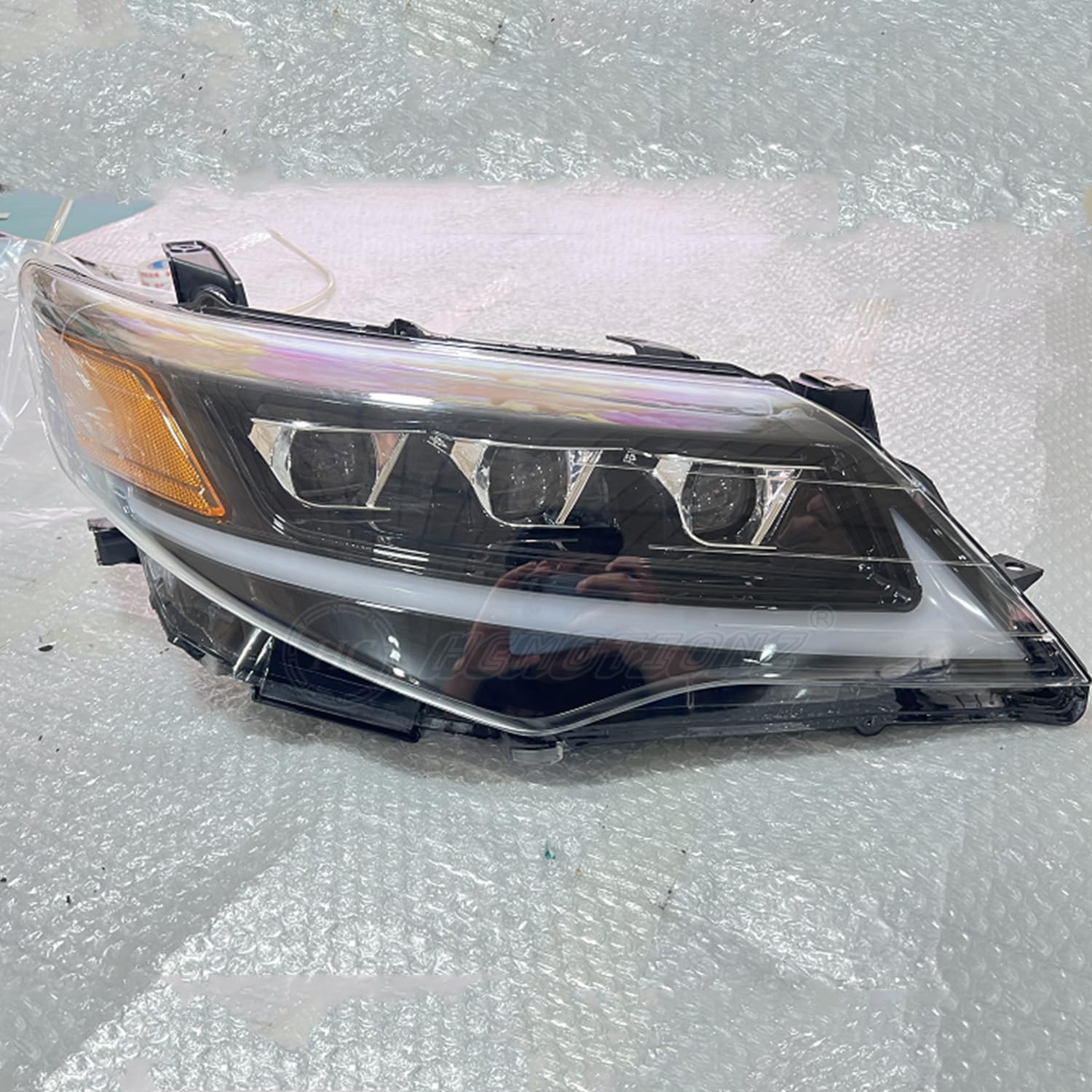 HCmotion Headlights Assembly For 7th Gen(XV50) Toyota Camry 2012 2013 2014 Camry L/LE/XLE/Hybrid LE XLE, Front Lamp With Start up Animation & Sequential Turn Signal 2PCS (V1)