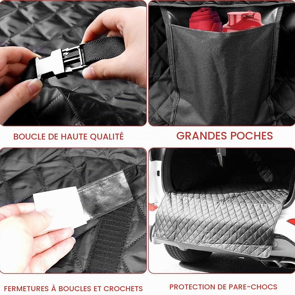 Protection Coffre Voiture Chien,pour Tesla Model Y.Tapis de Coffre pour imperméable antidérapant Durable Pliable