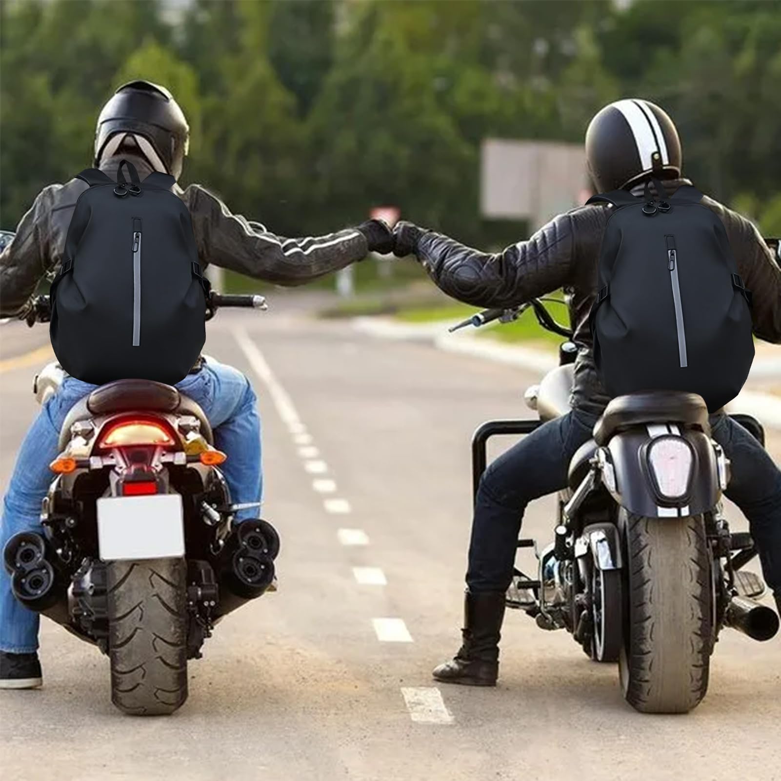 Motorcycle Headgear Bag – Helmet Pack, Waterproof Riding Backpack | Crash Gear Bag Organizer, Ergonomically Backpack Container, Bike Gear Pouch For Sports Travel Daypack Motorbike Accessories