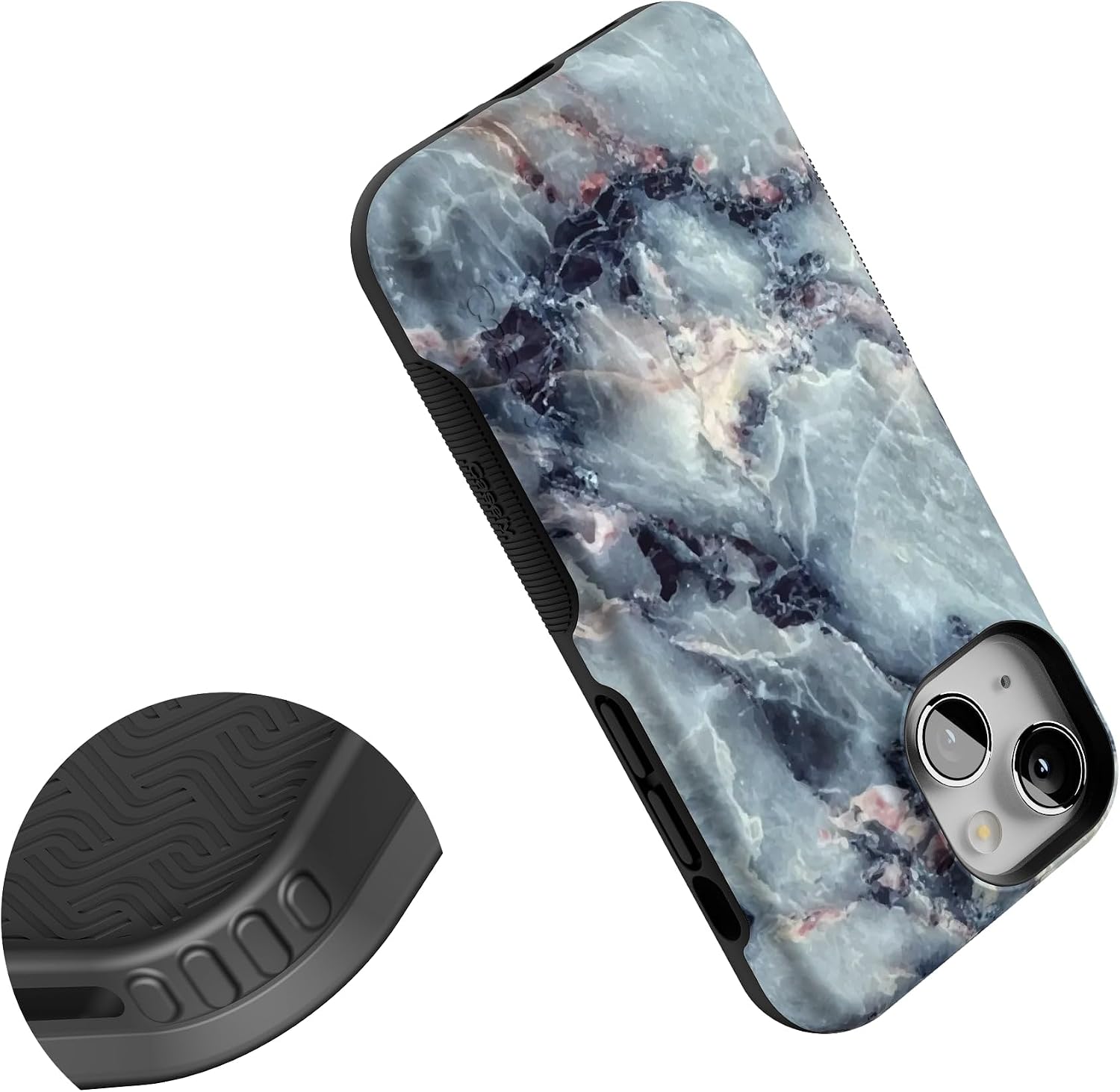 Casely iPhone 13 Mini Case | Deep Sea | Blue Marble | Bold Protective Design | Compatible with MagSafe