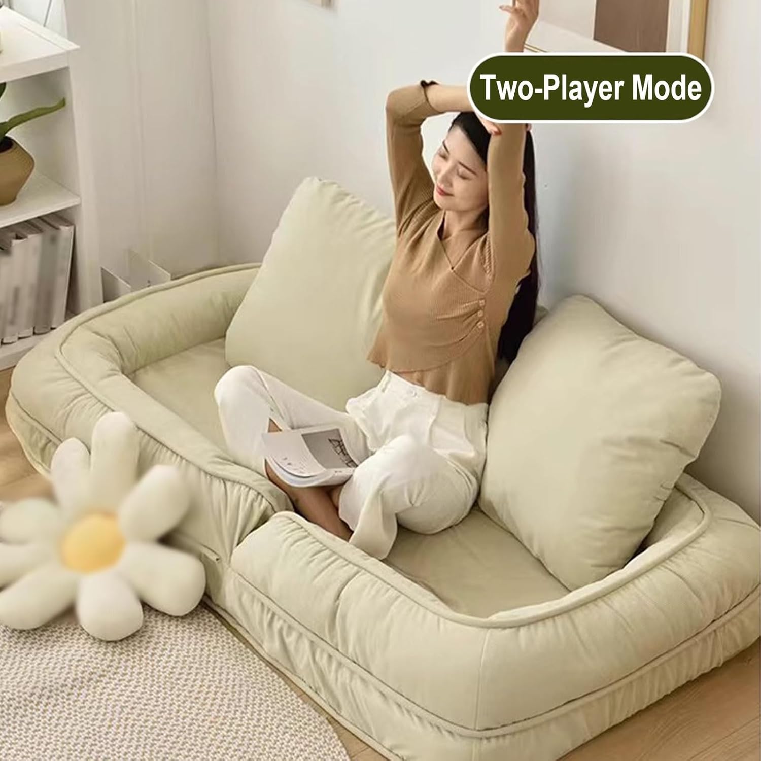 Lazy Sofa Bed Floor Chair 5-Position Adjustable Jamaica Ubuy