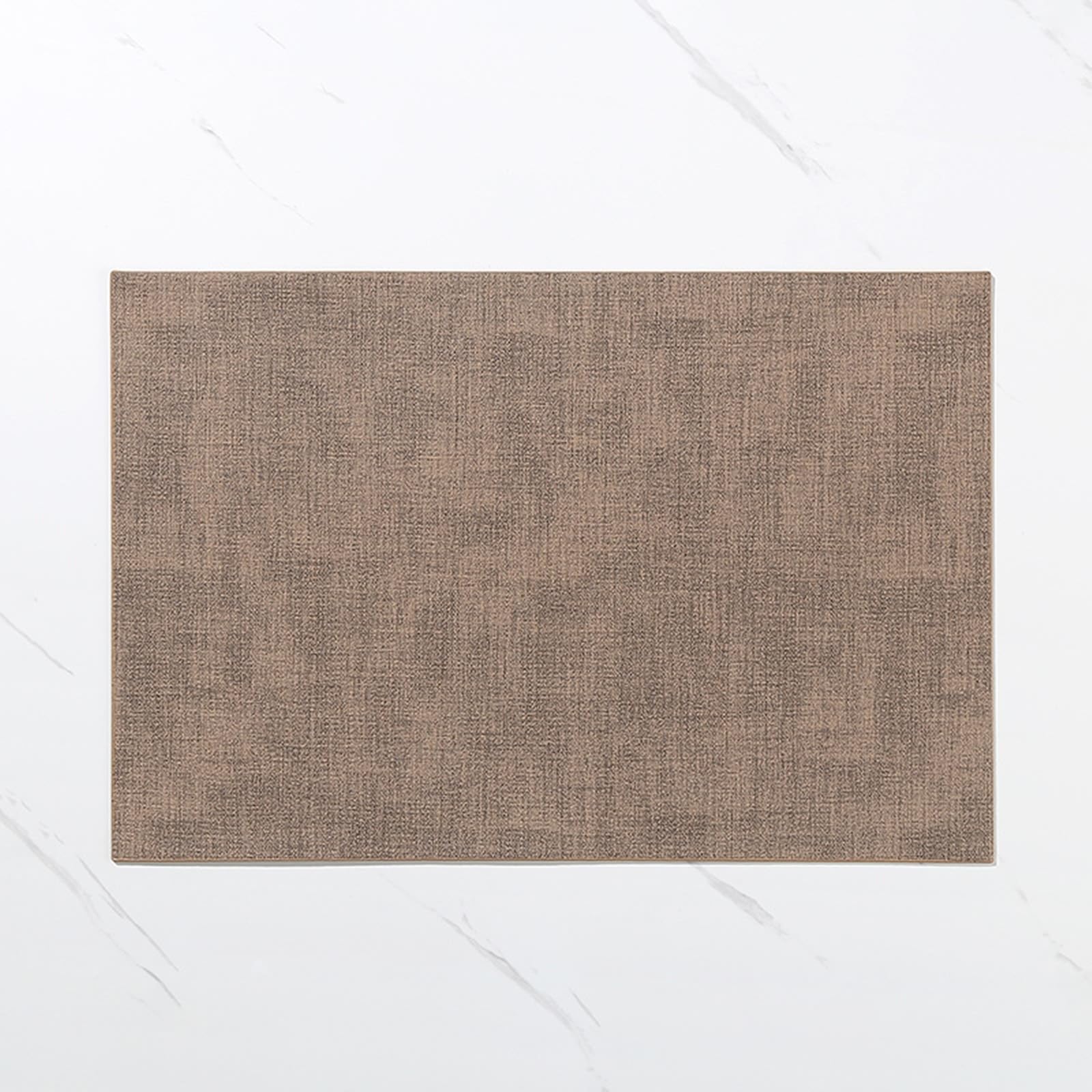 Set de table en cuir synthétique kaki aspect tissé chic pour dîner raffiné