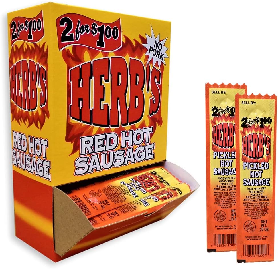 Herb's Red Hot Sausage 50ct 2 for $1