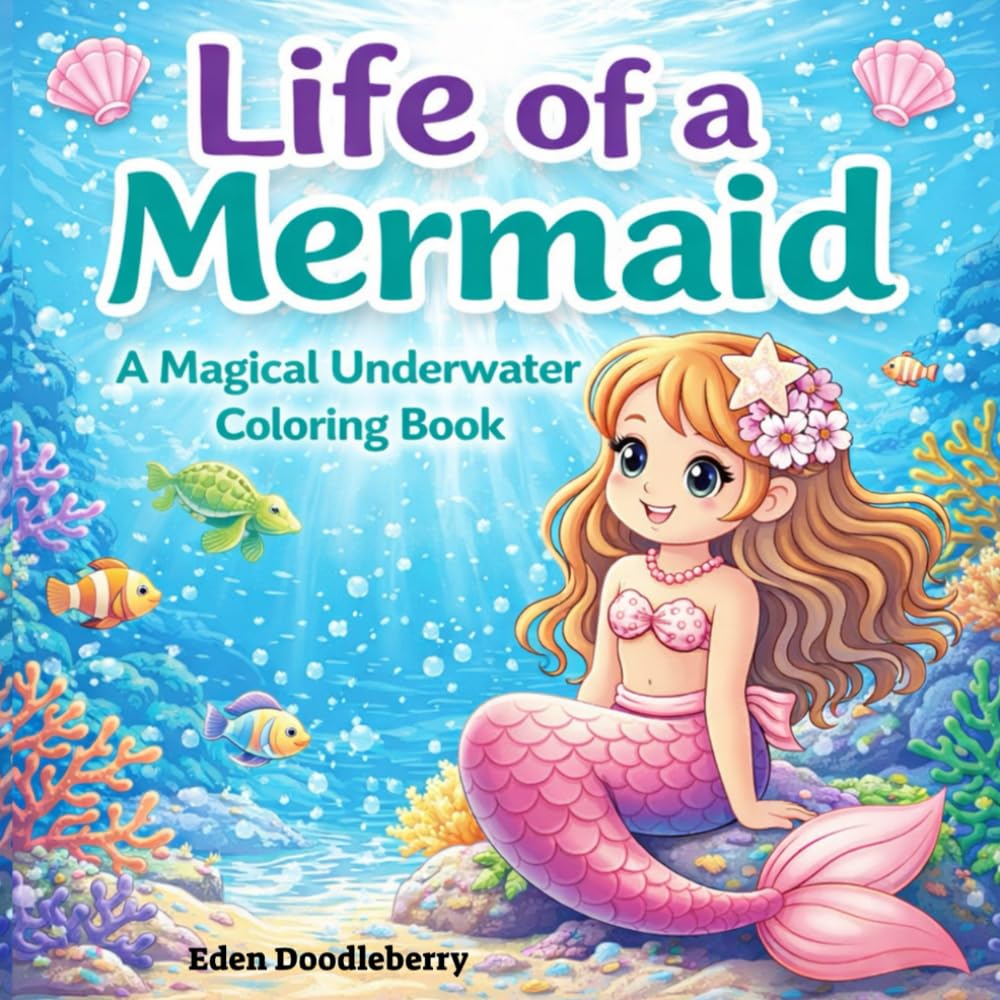 Life of a Mermaid: A Magical Underwater Coloring Book For Kids, Teens and Adults Who Loves Mermaids!