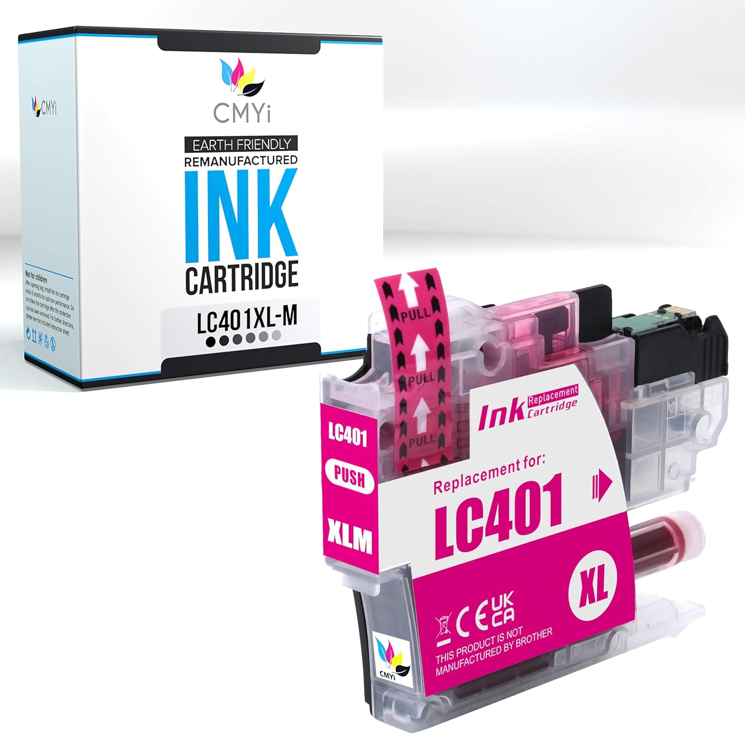 LC401XL Replacement Combo Pack Ink Cartridges for Brother DCP-J1800DW, MFC-J1010DW, J1012DW, J1170DW, J1800DW Printer (1 Black, 1 Cyan, 1 Magenta, 1 Yellow)
