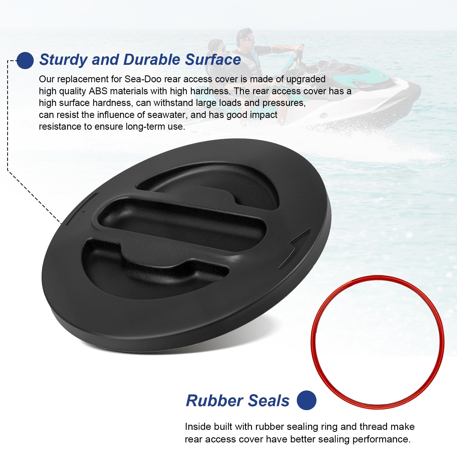 2 Pack Access Cap Assembly 291004481 Parts for Sea-Doo GTX