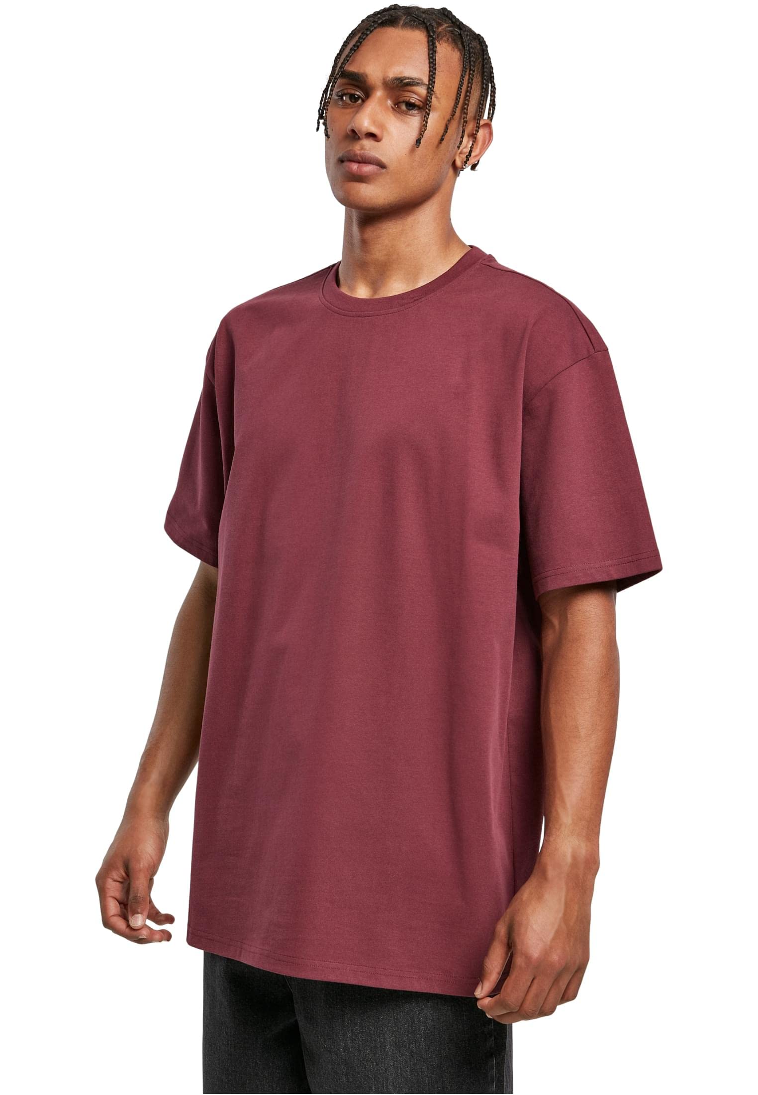 Urban Classics Men's Heavy Oversized Tee Wide Cut, Long Tee, Short Sleeves Shirt with Crew Neck, 100% Jersey Cotton (pack of 1)