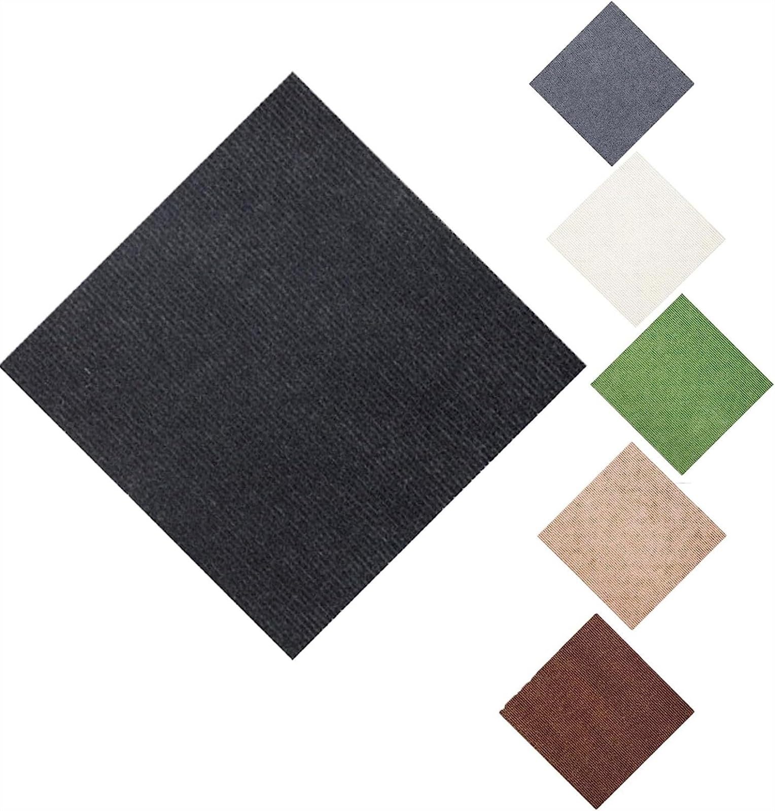 Cxvhsertwr Black Carpet Squares, Carpet Tiles 20X20in Self-Adhesive Multi-Purpose Squares(,25Pcs)