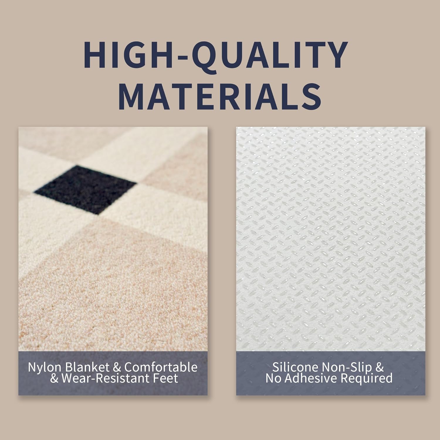 Carpet Tiles Peel and Stick, Squares Self Adhesive Carpet Floor Tile(15.75'' x 15.75''), Anti-Slip, Reusable, 0.38'' Thick, Carpets Easy Install DIY for Bedroom Living Room(12 Pcs)