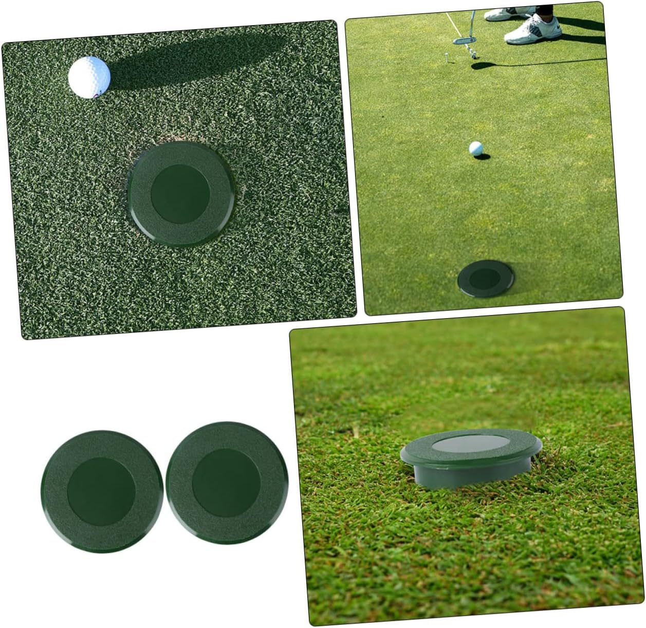 KOMBIUDA 3pcs Putter Cover Plastic Golfs Cup Cover Hole Cup Golfing Training Aids Golfing Practical Tool Outdoor