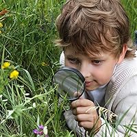 Vista 6 de Magnifying Glass 2PCS Handheld Reading Magnifier 90mm 5X Magnifier Portable Magnifying Lens for Reading Repairing Observation