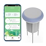 WiFi Smart Soil Sensor: Smart Soil Moisture Meter with App Real-Time Monitoring, Soil Tester with Moisture/Temperature Meter for Garden, Farm and Greenhouse, Compatible with Alexa, Google Home