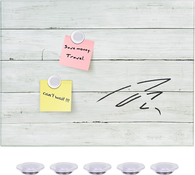 Planches en bois Imprimez le panneau d'effacement à sec de surface magnétique 12 x 16 planche blanche décorative pouces pour le mur avec le design, sans cadre sans éraillage pour le Mur (planche,4030,1pc)