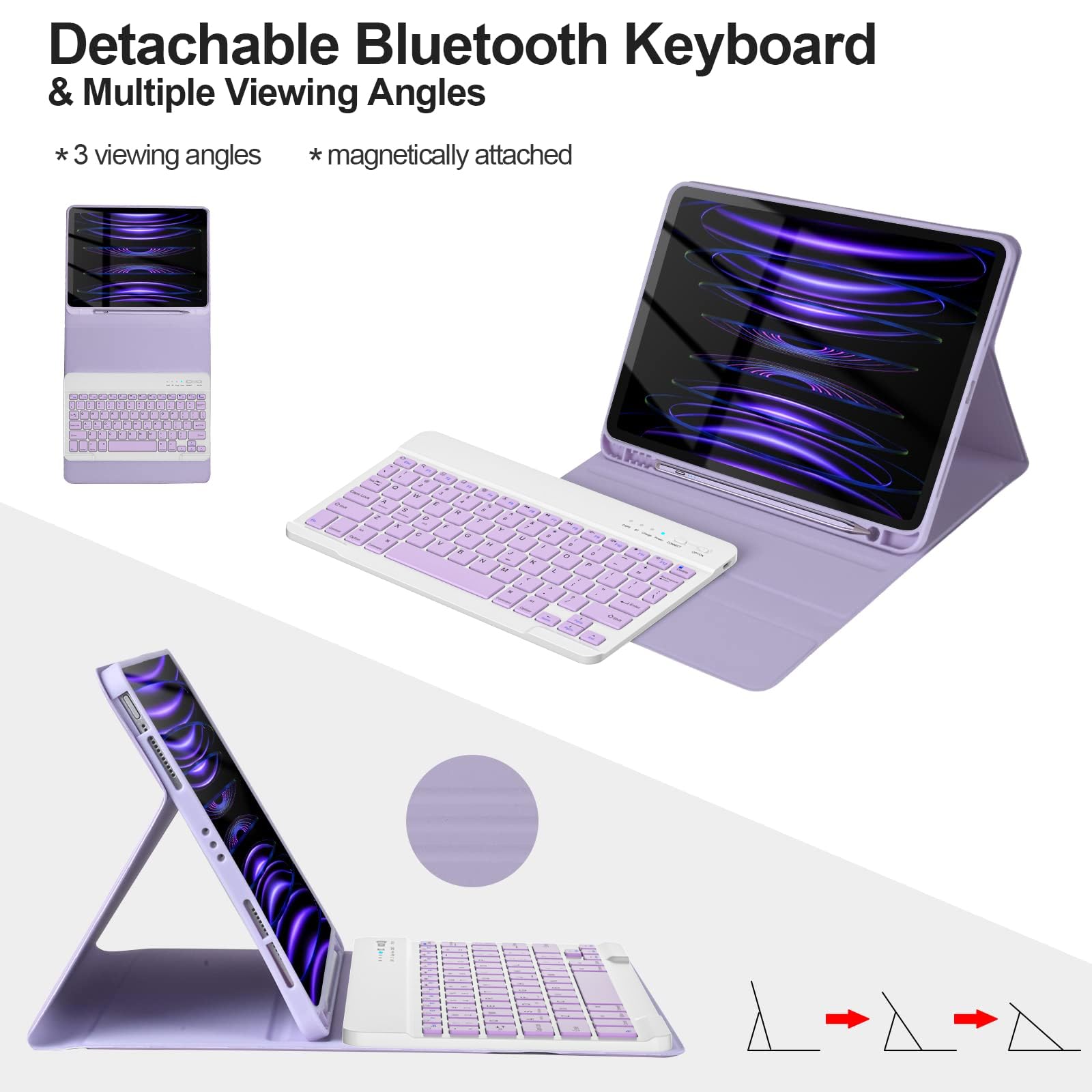 CC Store for iPad Air 11 Inch Case with Keyboard M3/M2 (2025/2024