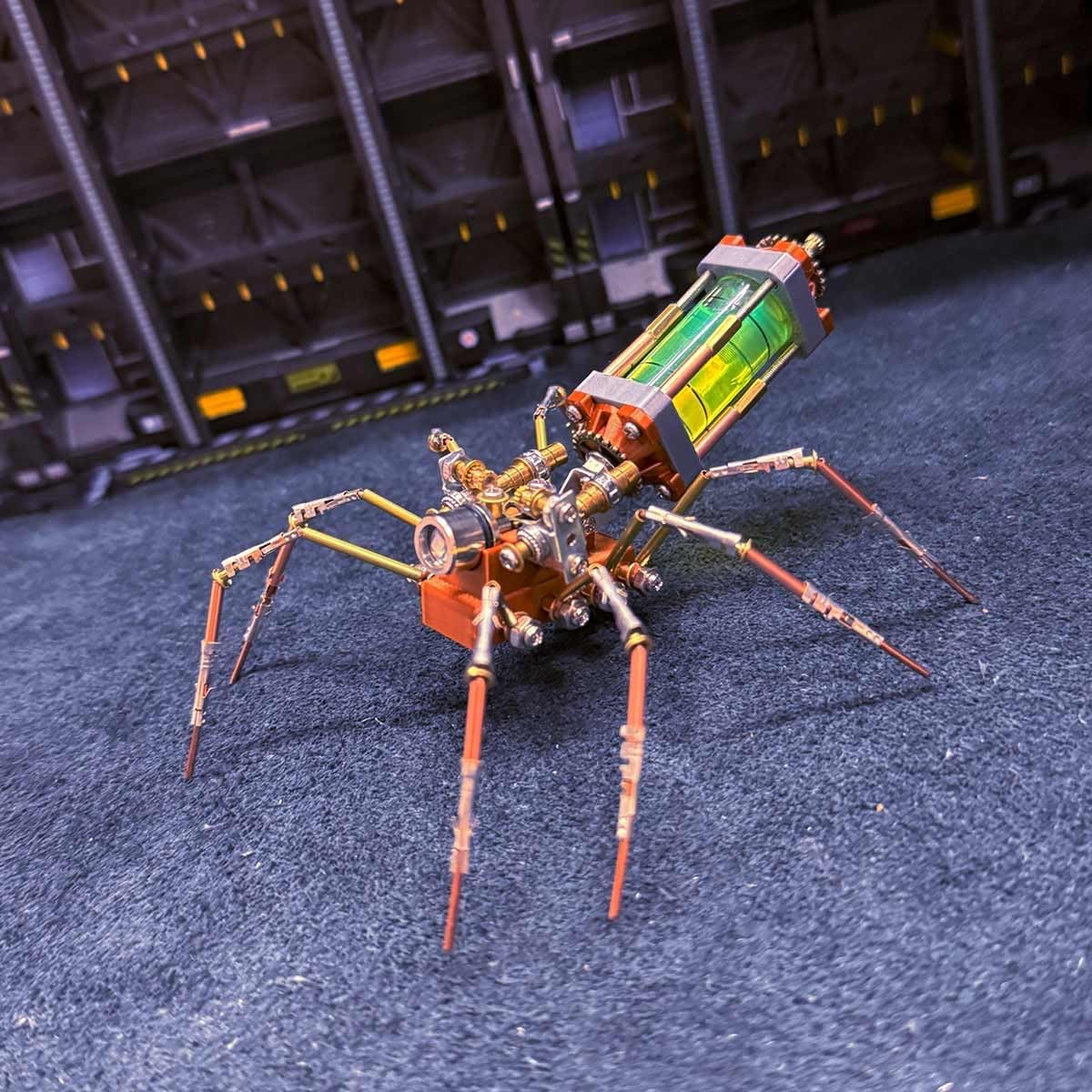 3D Metal Puzzle Spider Model, Steampunk Mechanical Insect Jigsaw Puzzles Assembly Kits, Home Decor Xmas Gifts for Adults and Teens (139PCS)