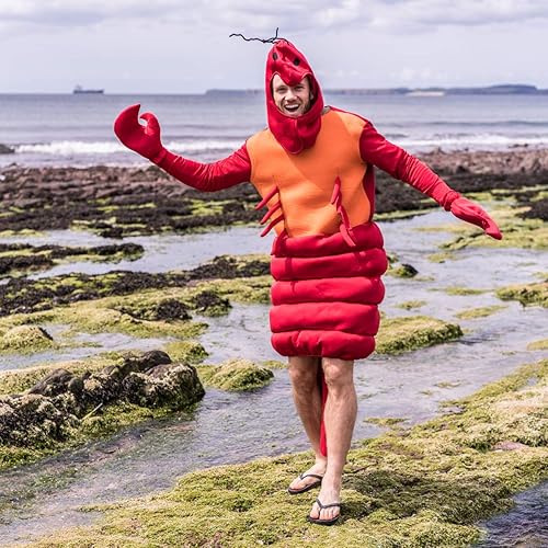 Miniatura 6 de Bodysocks Disfraz de langosta roja bajo el mar para adultos (talla única)