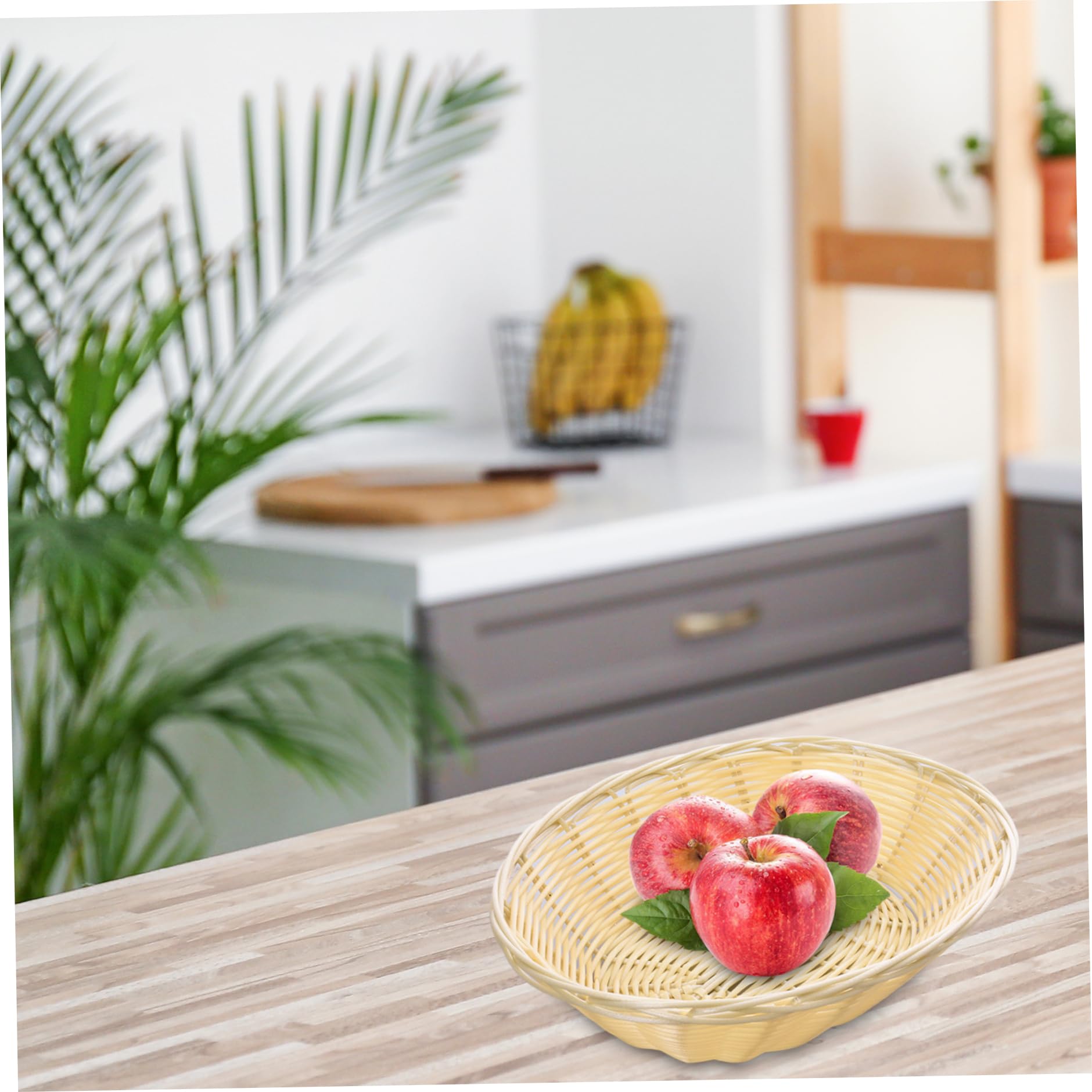 10 pezzi cestini per pane ovali per tavolo cesti regalo in plastica 7,9x2,4'' cestini per alimenti vuoti cestino per frutta per cucina ristorante