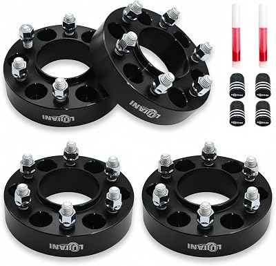 4 Pack 6x135mm Wheel Spacers for 2005-2014 F150 Navigator Mark LT, 1.5 Thick Forged Hubcentric Tire Spacer, M14x2.0 Thread Studs & 87.1mm Centric Bore, 6 Lug Hub Centric Wheel Adapters