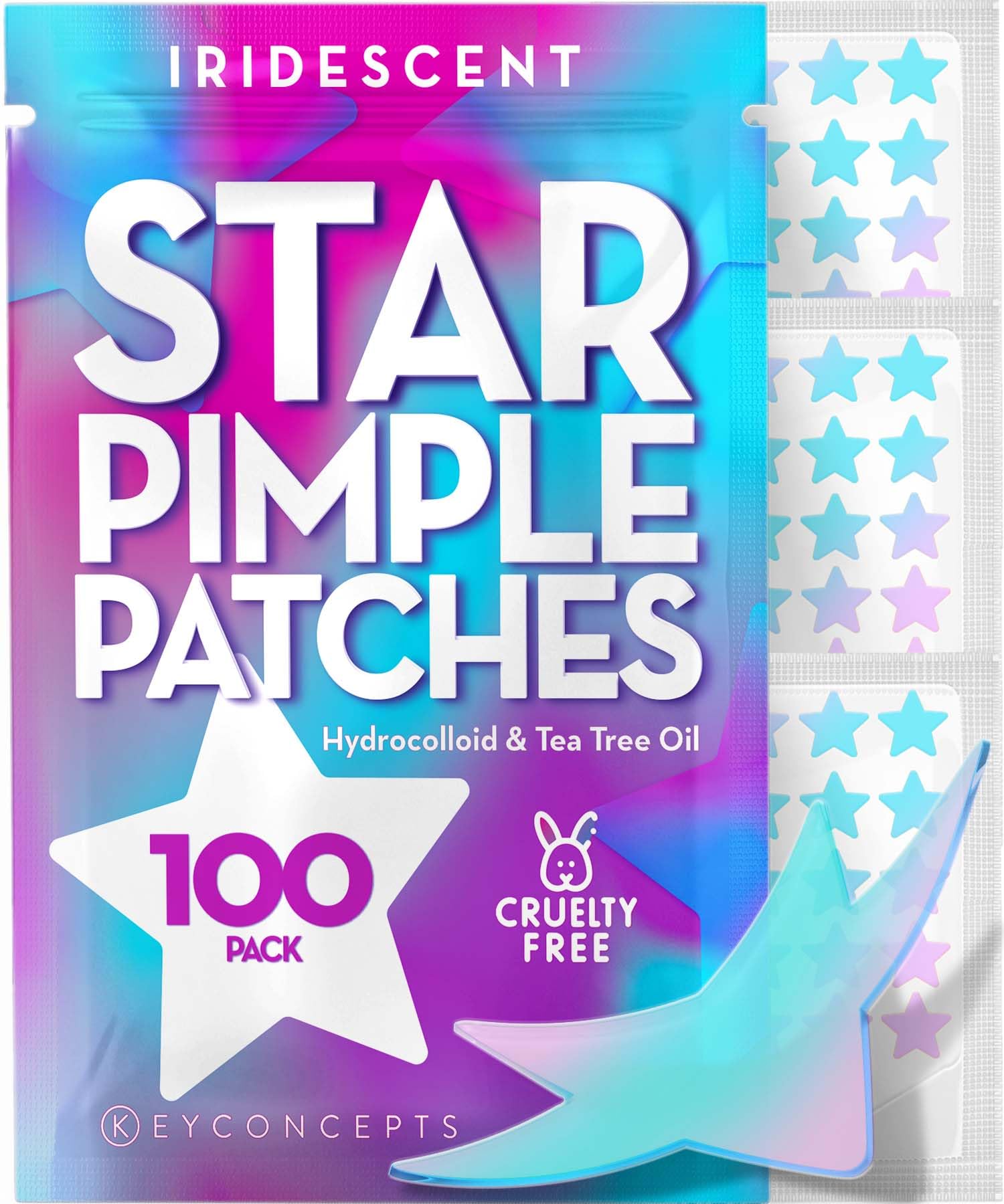 KEYCONCEPTS Star Pimple Patches for Face (100 Pack, Cute), Pimple