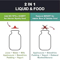Vista 6 de Pink Squeasy Snacker - Bolsa reutilizable de silicona a prueba de derrames, de 6 onzas, para alimentos blandos y líquidos, agua, salsa de manzana