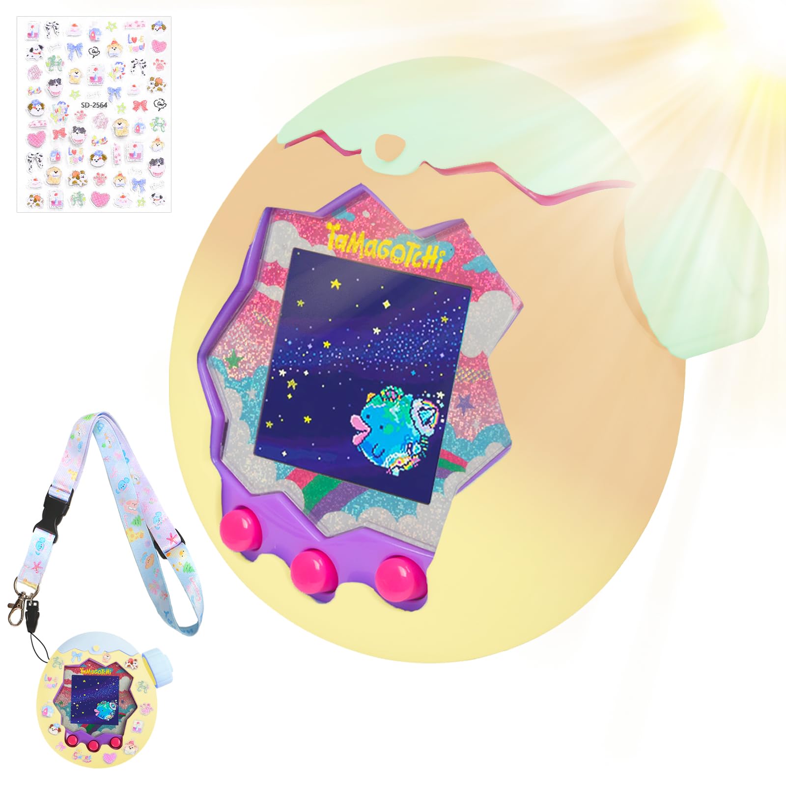 Amazon.co.jp: 【New Design陽光で変色】For Tamagotchi Paradise