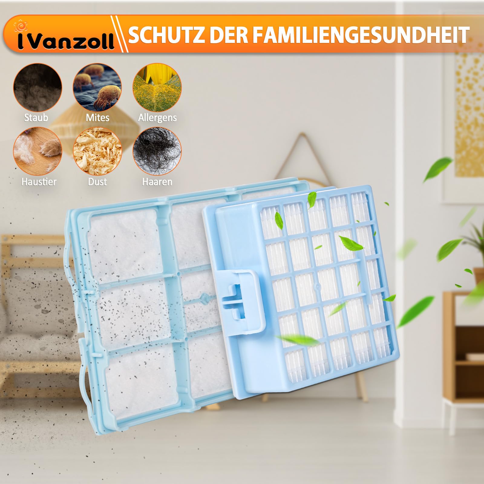 3 HEPA Filter+3 Motorschutzfilter für Siemens VS06G VS06B VS06C VSZ3 (Z3.0) Serie, Kompatibel mit Siemens Synchropower VSZ31423 VSZ31455 VSZ31456 VSZ31466, für Bosch BSG6 BSGL3 BSGL4 Serie