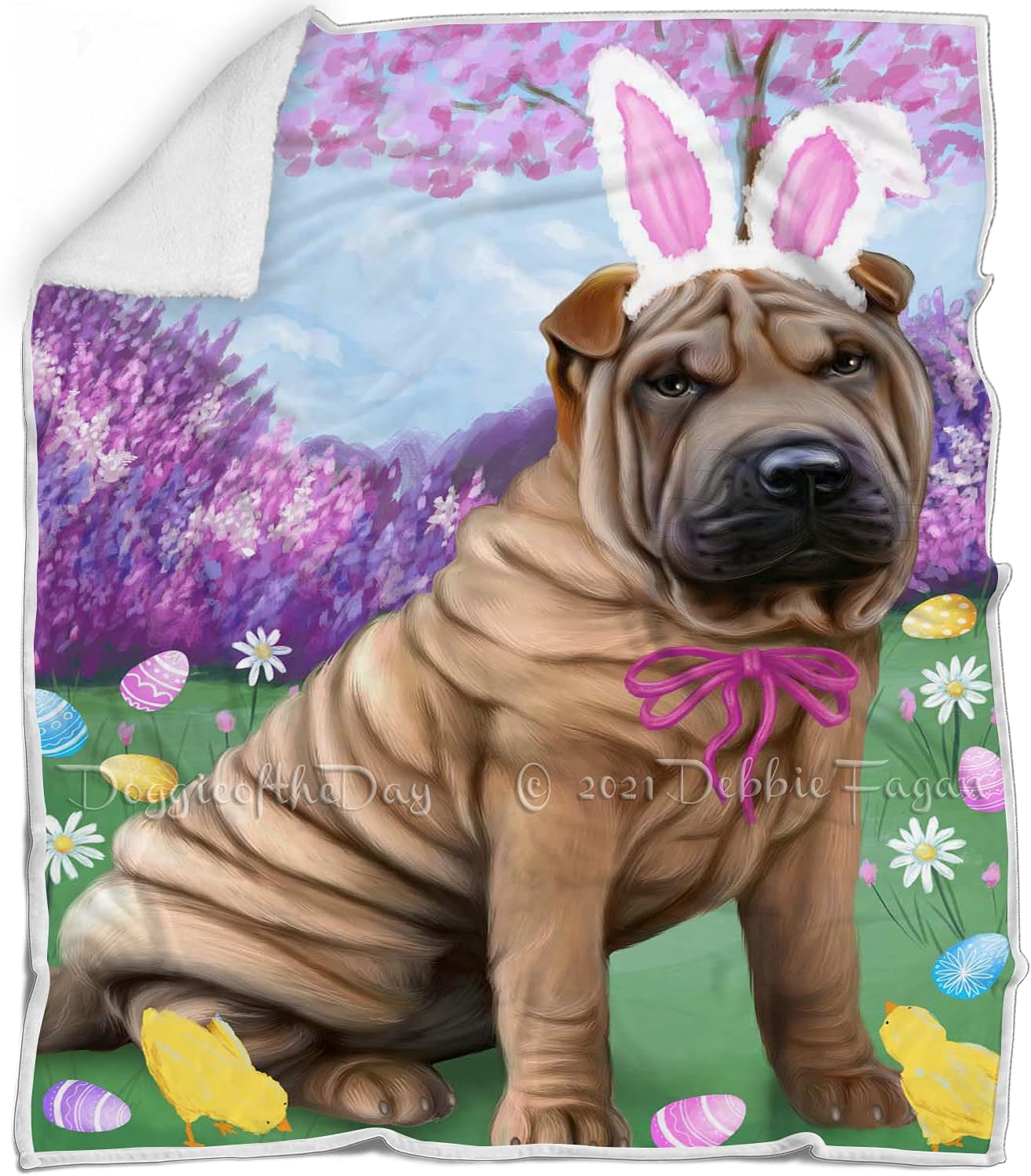 shar pei blanket