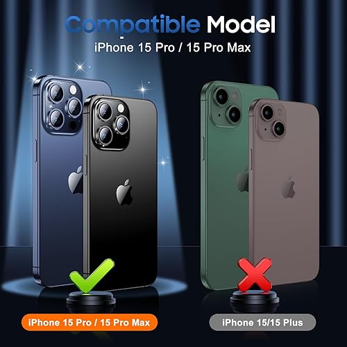 Miniatura 84 de UniqueMe [Paquete de 3 protectores de lente de cámara compatibles con iPhone 14 Pro Max/iPhone 14 Pro, vidrio templado, [compatible con fundas]
