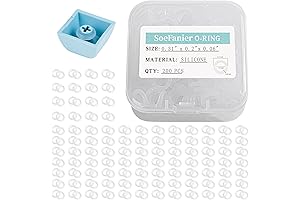 200Pcs Clear O-Ring Switch Dampeners Keycaps for Mechanical Keyboards Cherry Mx