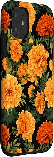 Miniatura 3 de Funda floral para iPhone 11 con diseño de flores inspiradas en caléndula