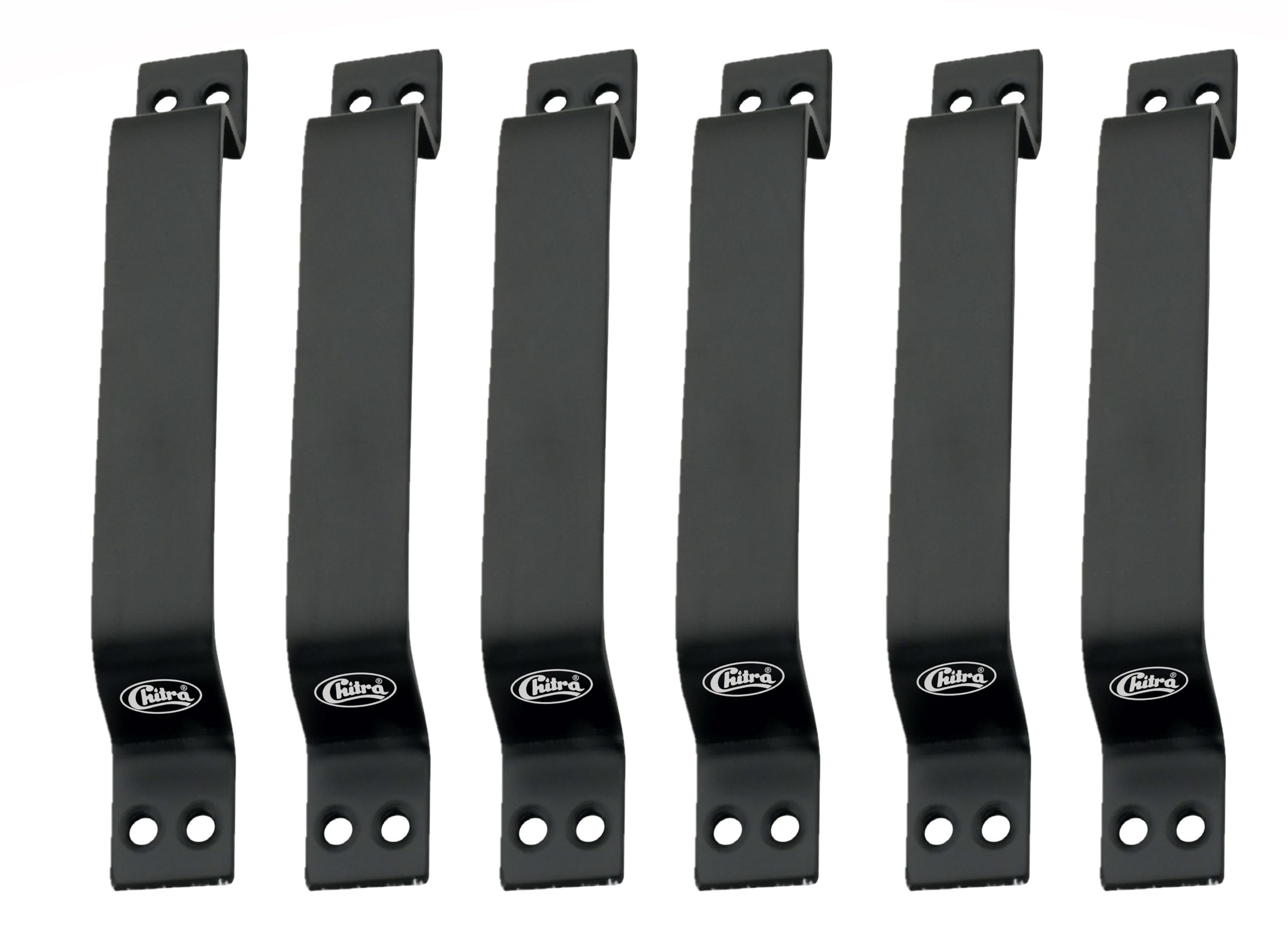 Chitra Wave Stainless Steel Door/Cabinet Handles Pack of 6 (6 Inch, Black), Pull Handle — Amazon image 11