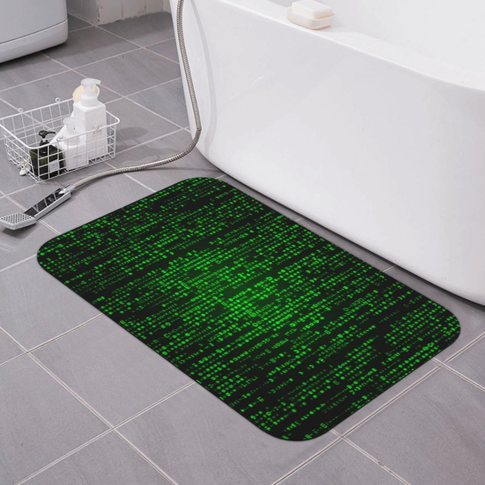 Tapis de bain super absorbant antidérapant douche baignoire terre diatomée