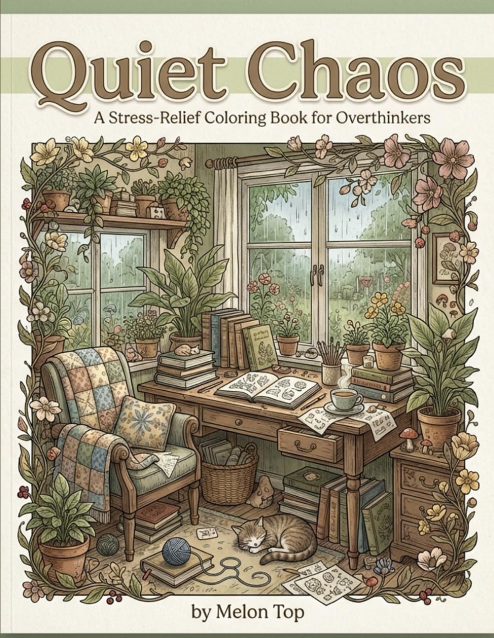 Quiet Chaos: A Stress‑Relief Coloring Book for Overthinkers