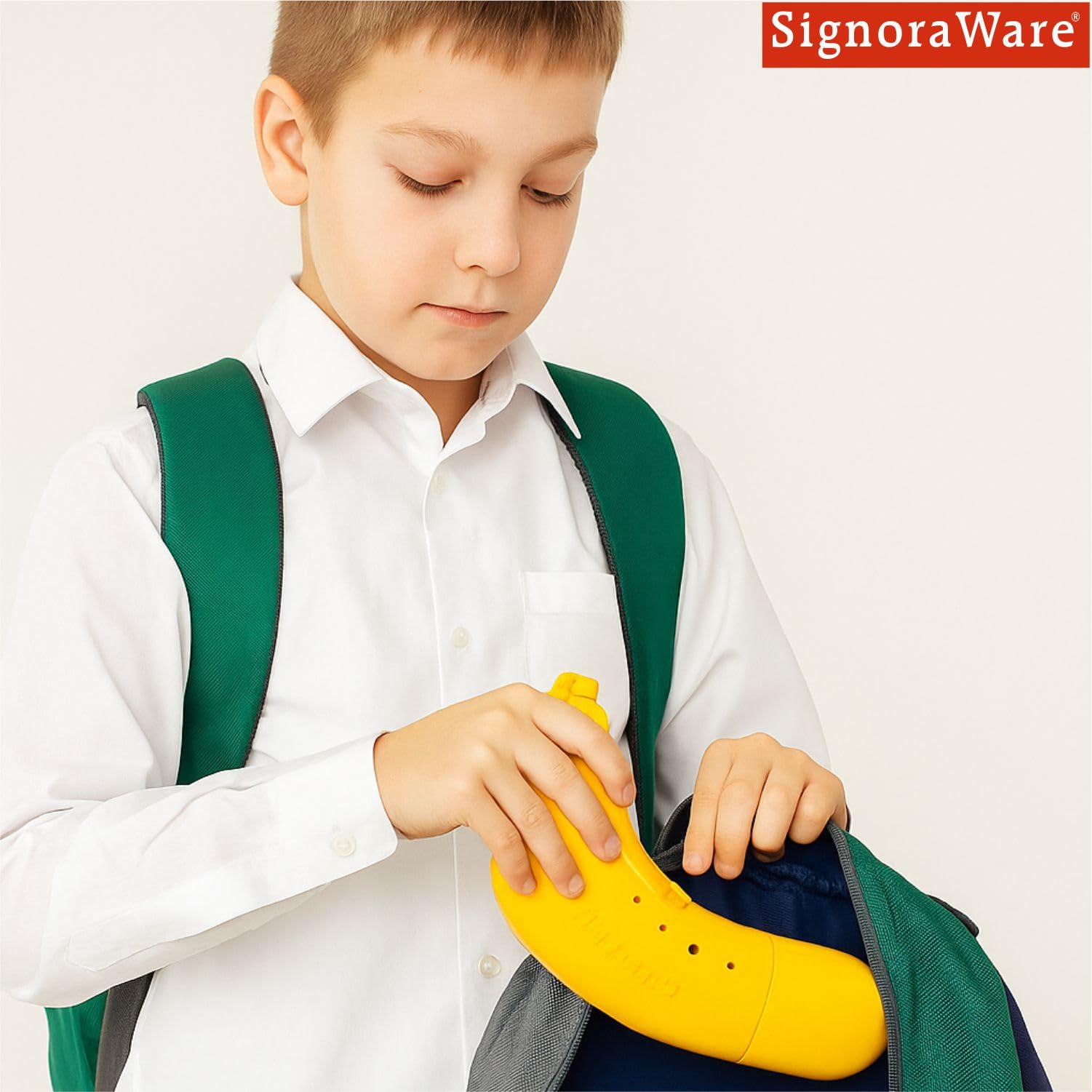 Signoraware BPA Free Plastic Banana Case | Protects Bananas from Damage | Travel-Friendly Storage Box | Safe for Kids | Prevents Messes | Hygienic | Lightweight&Portable | Keeps Freshness (315Yellow) 1