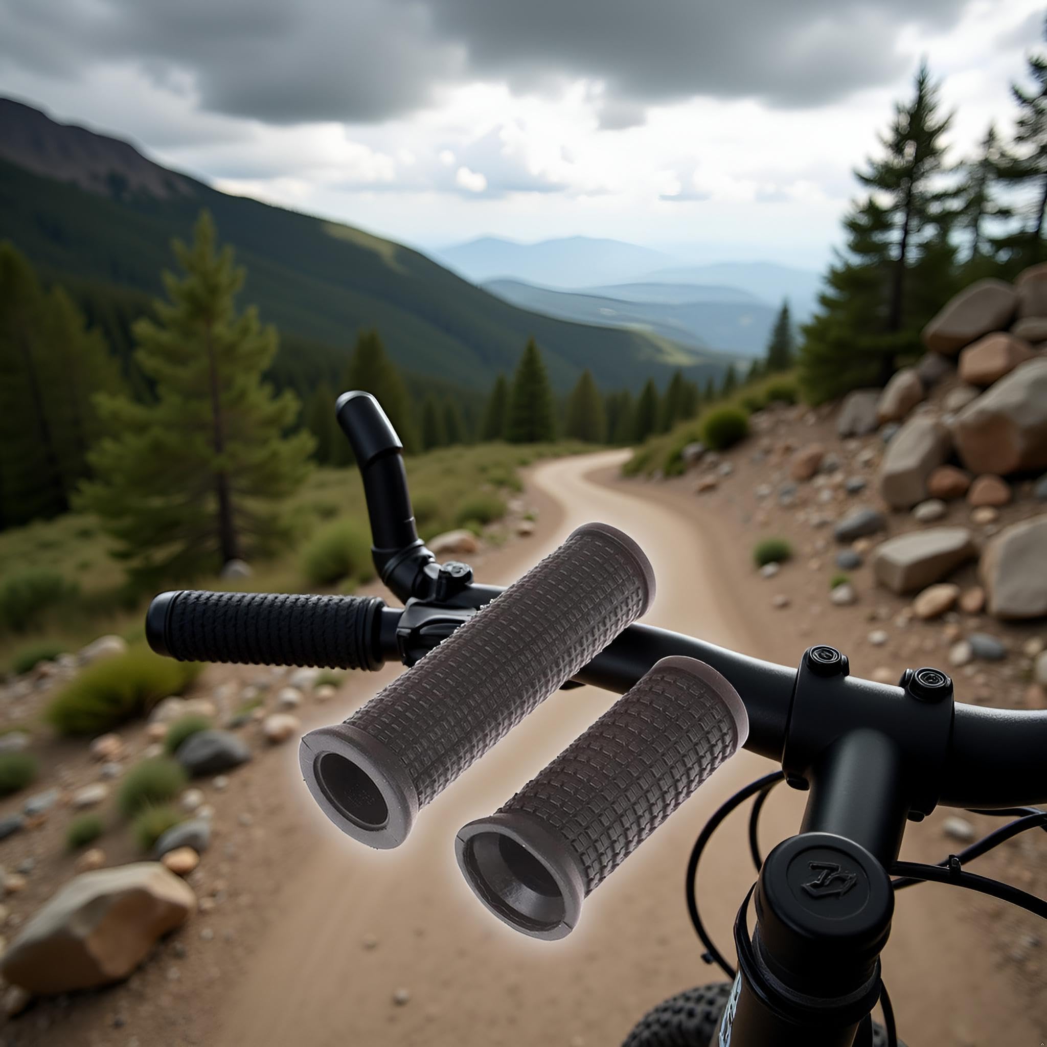 2 manopole nere per manubrio di bici lunghe/corte, per cambio Twising, antiurto e antiscivolo, per mountain bike, in morbida gomma TPR antiscivolo, per manubrio (lungo e corto)