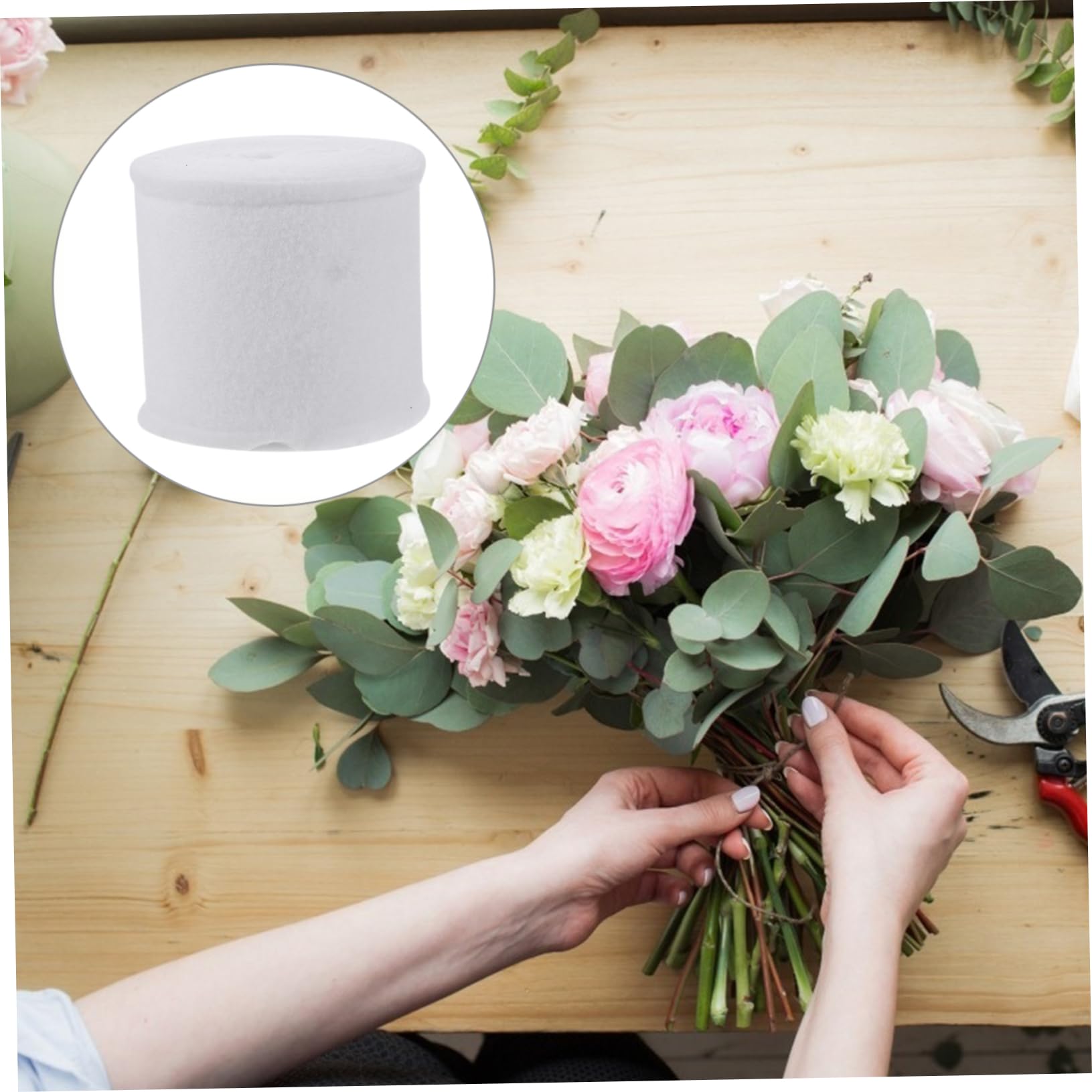 POPETPOP 1Roll Water Retaining Cotton for Flower Preservation Professional Flower Wrapping Cotton Durable Breathable Bouquet Packaging Material for Fresh Flower