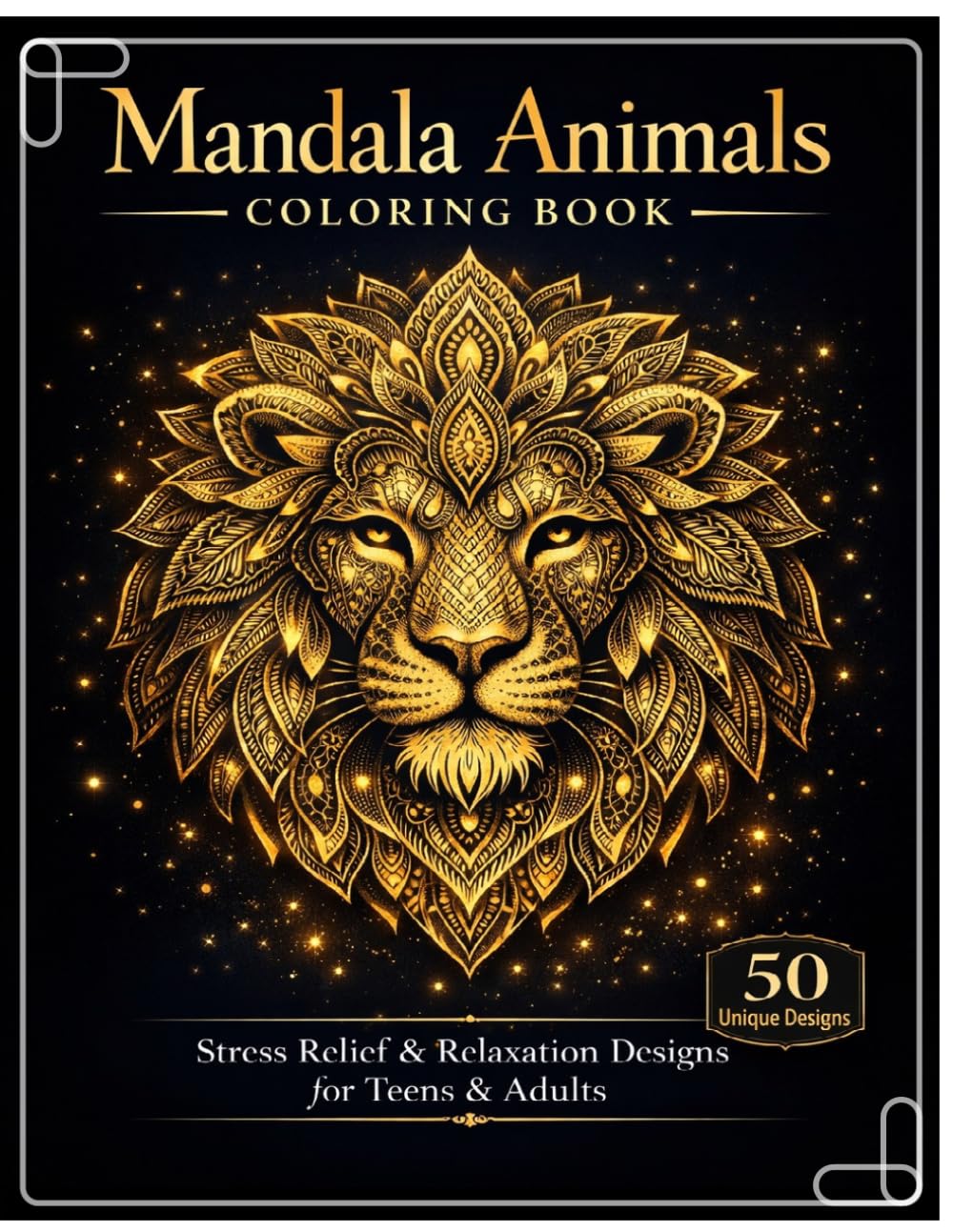 Mandala Animals Coloring Book for Adults: A Mindful Coloring Journey for Teens & Adults – Large 8.5" x 11" Format, Single-Sided Pages