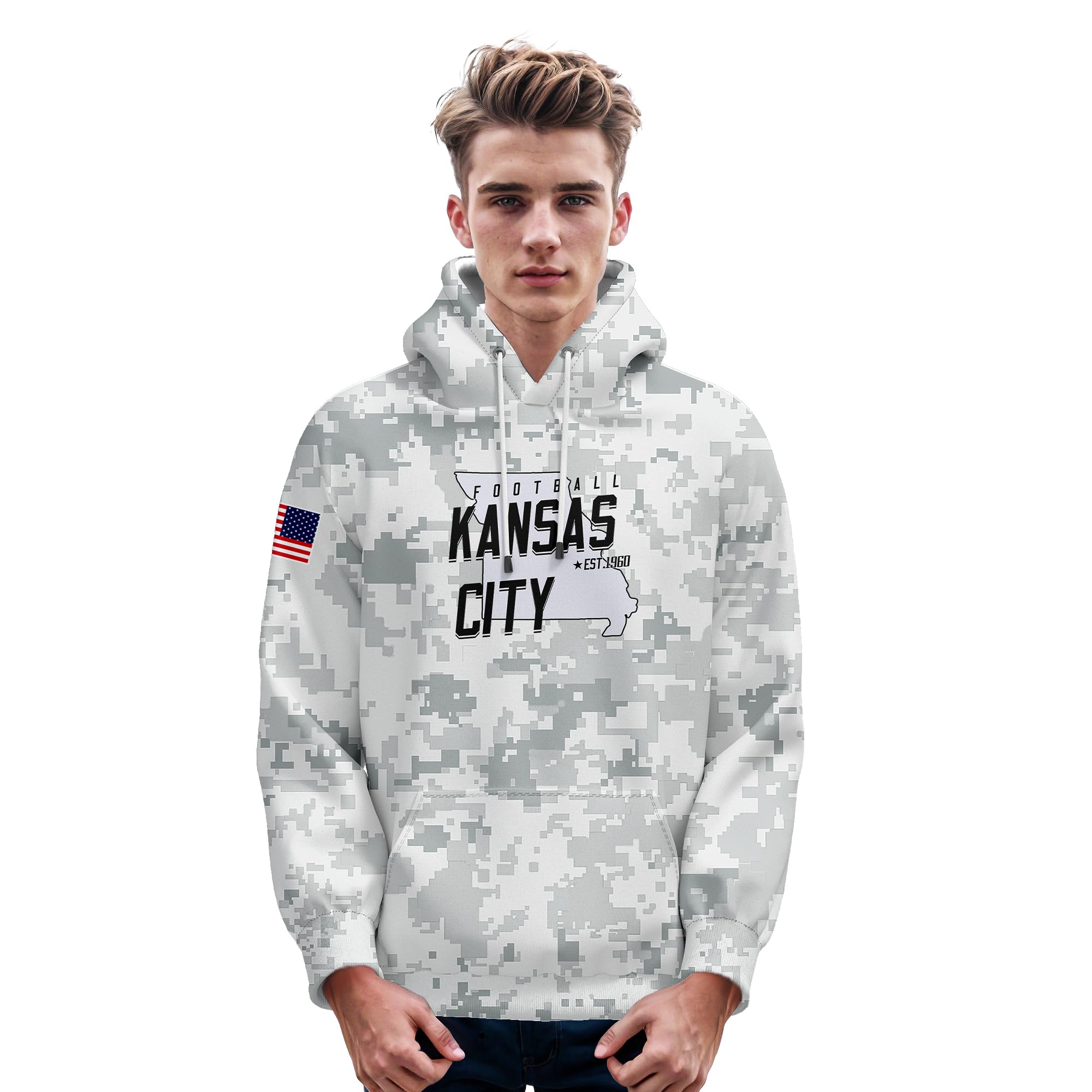 UFC Ultimate Fighting Long Sleeve Pullover Hoodie Dark Grey MD