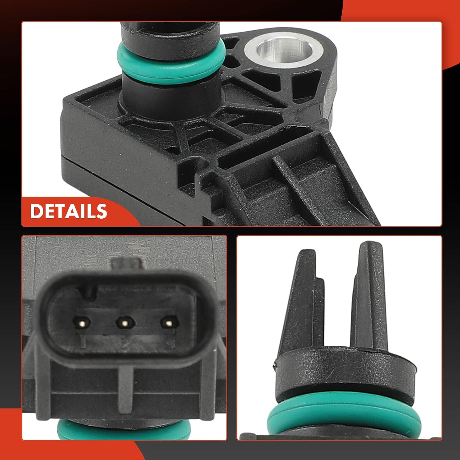 A-Premium Manifold Pressure MAP Sensor Compatible with Audi & Porsche | for Audi Q7 2016-2019, A7 Quattro 2014-2016 & Porsche Panamera 2017 & Volkswagen Amarok 2018-2020